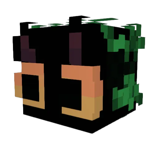 RattyRoach62 Minecraft avatar head, 3D render