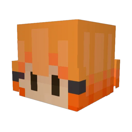 Ratty_LaDi Minecraft avatar head, 3D render