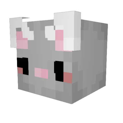 Rattymans Minecraft avatar head, 3D render
