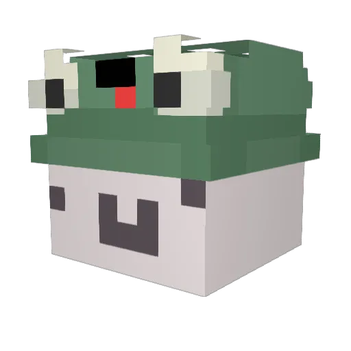 Ratu69 Minecraft avatar head, 3D render