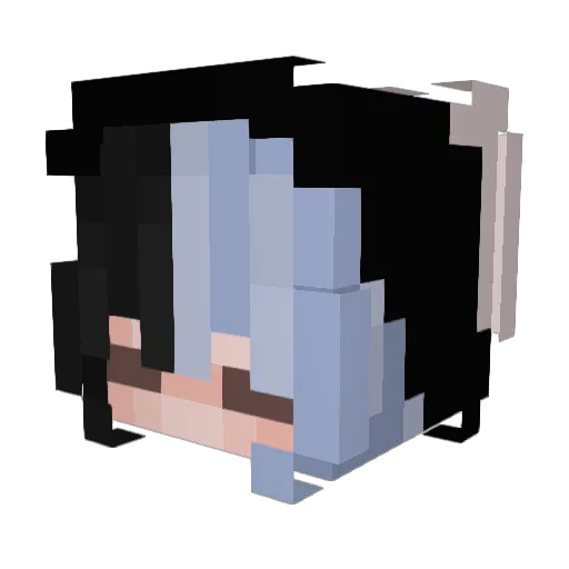 Ratueur0 Minecraft avatar head, 3D render