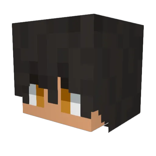 Ratuii Minecraft avatar head, 3D render