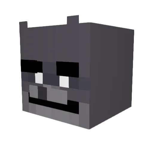 Ratukken Minecraft avatar head, 3D render
