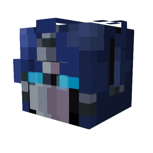 RatusTheRat Minecraft avatar head, 3D render