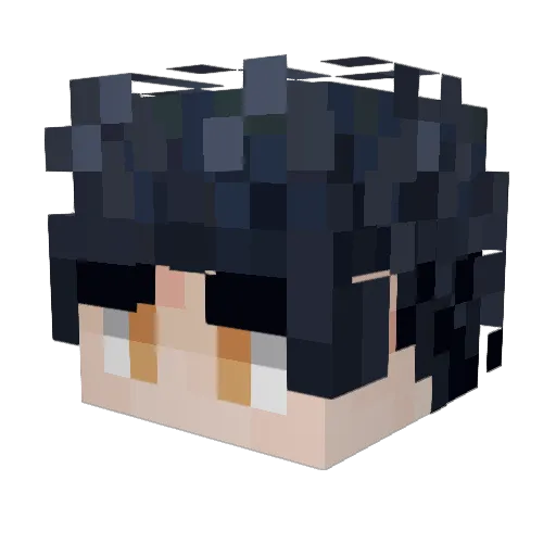 Ratventure Minecraft avatar head, 3D render
