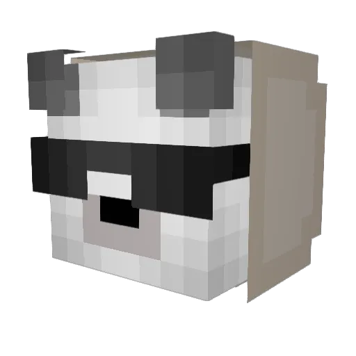 Ratymataty Minecraft avatar head, 3D render