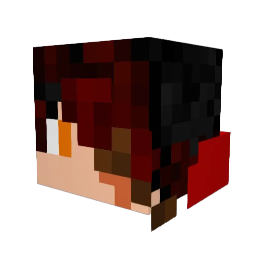 Ratzzyyyy Minecraft avatar head, 3D render