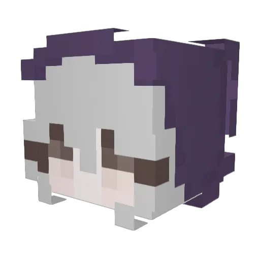 Rau_0 Minecraft avatar head, 3D render