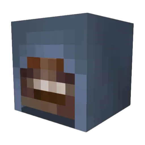 Rau_ser Minecraft avatar head, 3D render