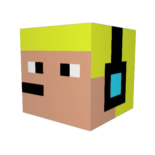Rauchkase Minecraft avatar head, 3D render