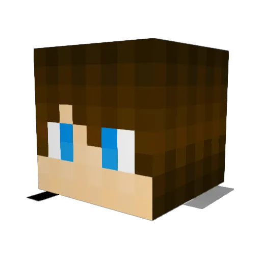 Raul101 Minecraft avatar head, 3D render
