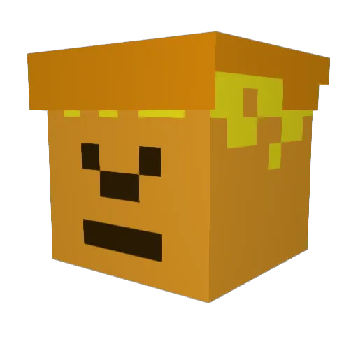 Raul13245 Minecraft avatar head, 3D render