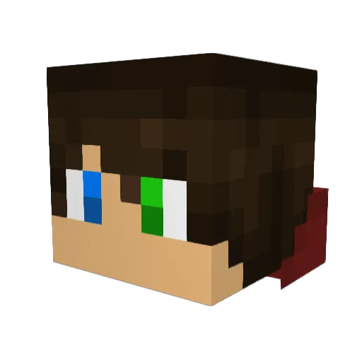 Raul17073 Minecraft avatar head, 3D render