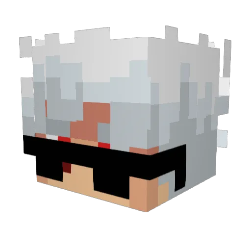 RaulFrati_BR07 Minecraft avatar head, 3D render