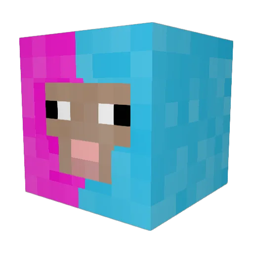 Raul_98 Minecraft avatar head, 3D render