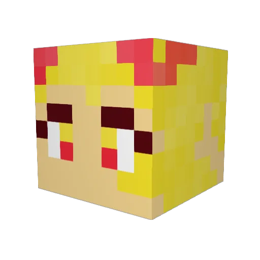 Raulperez89 Minecraft avatar head, 3D render