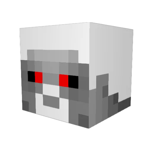 Rauskuri Minecraft avatar head, 3D render