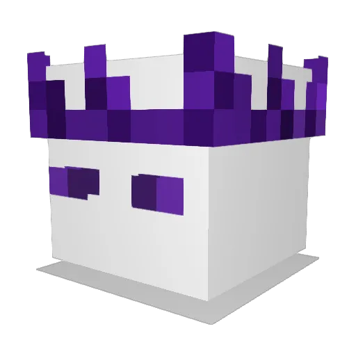 Rausqu Minecraft avatar head, 3D render