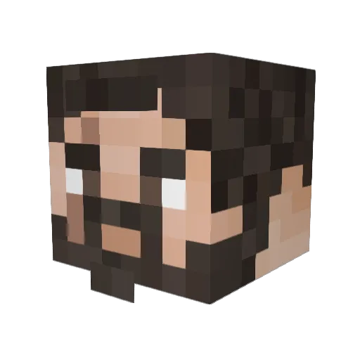 Rauuh28 Minecraft avatar head, 3D render