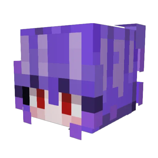RavGames Minecraft avatar head, 3D render