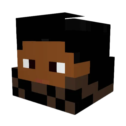 Rav_0123 Minecraft avatar head, 3D render