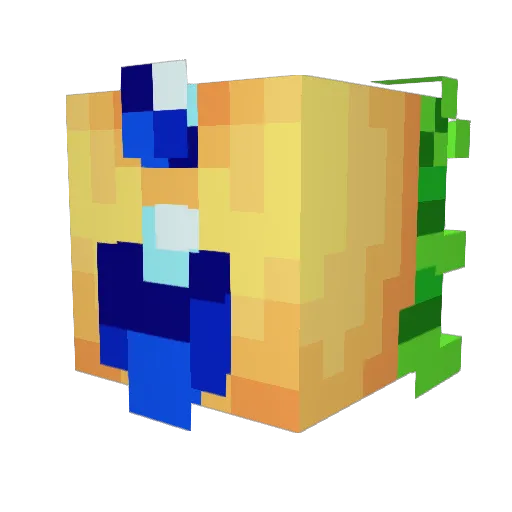 Rav_Lak Minecraft avatar head, 3D render