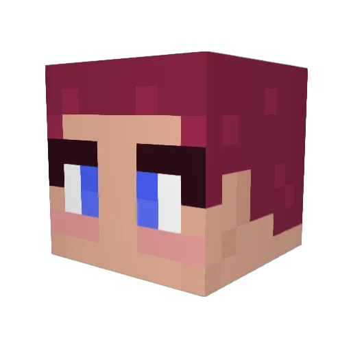 RavaFlav Minecraft avatar head, 3D render
