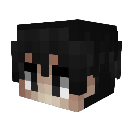 RavageToxin Minecraft avatar head, 3D render