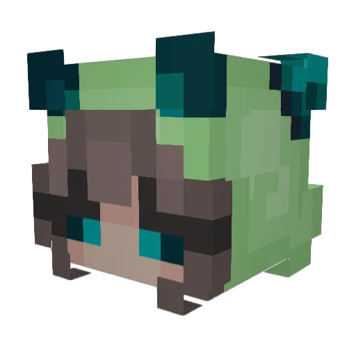 RavagerJockey Minecraft avatar head, 3D render