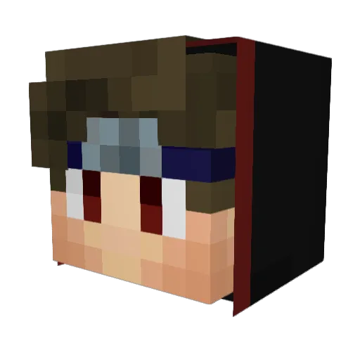 RavagerTheQT Minecraft avatar head, 3D render