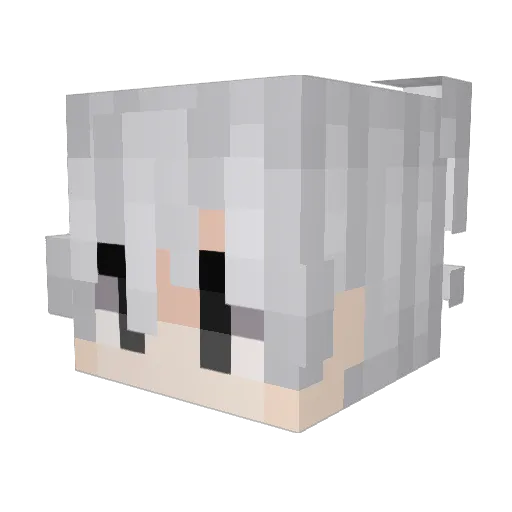 Ravages Minecraft avatar head, 3D render