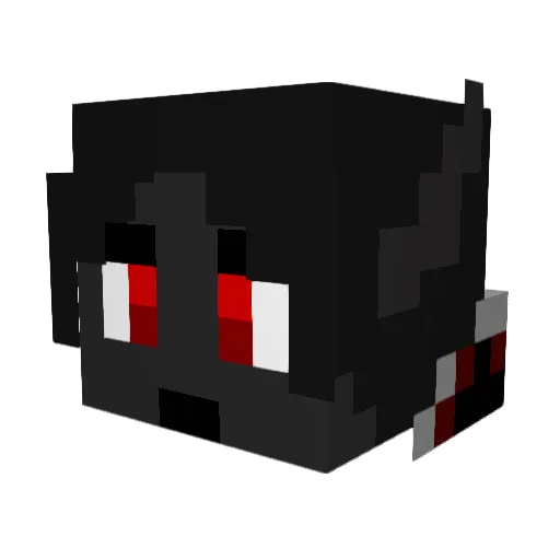 Ravagestar Minecraft avatar head, 3D render