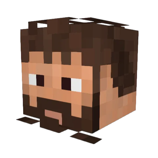 Ravancrest Minecraft avatar head, 3D render