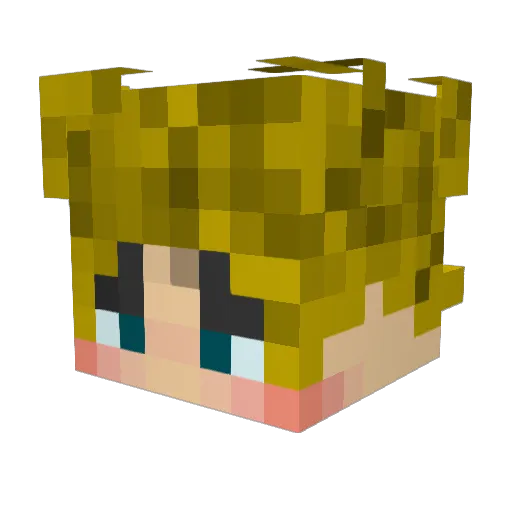 RaveLord830 Minecraft avatar head, 3D render