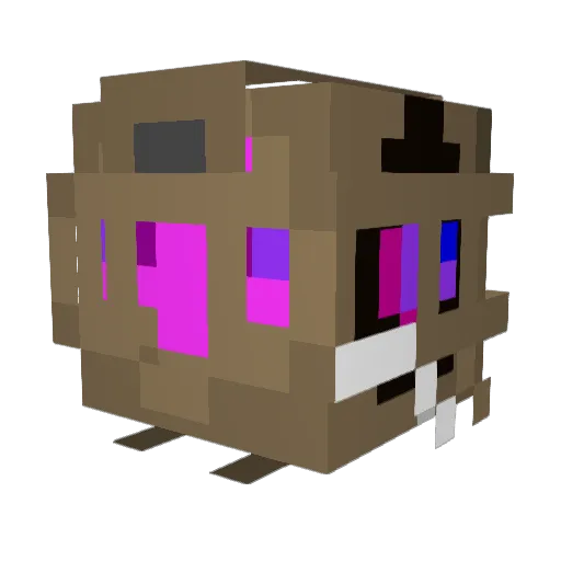 RaveOlution1234 Minecraft avatar head, 3D render