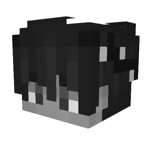 RaveTea Minecraft avatar head, 3D render