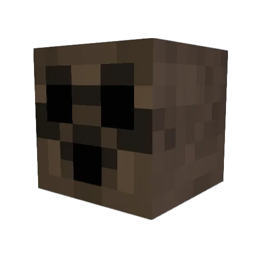 Raveknight Minecraft avatar head, 3D render