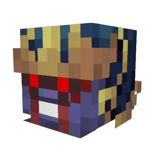 RavelEmperor25 Minecraft avatar head, 3D render
