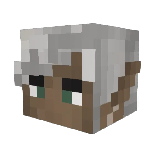 Ravellaty Minecraft avatar head, 3D render