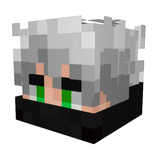 Raven1330 Minecraft avatar head, 3D render