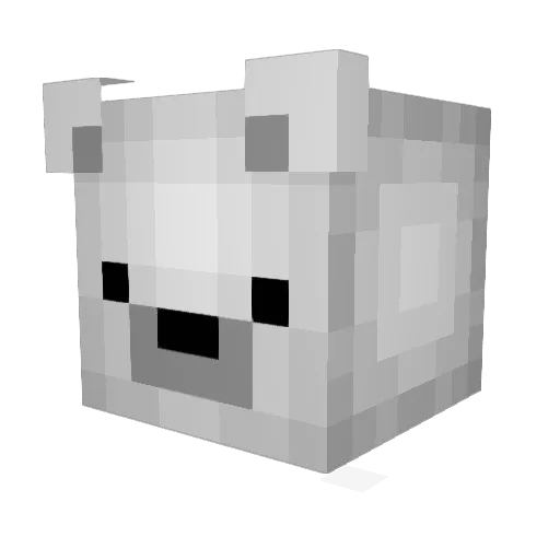 Raven20121226 Minecraft avatar head, 3D render