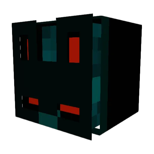 Raven3031 Minecraft avatar head, 3D render