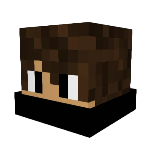 Raven542 Minecraft avatar head, 3D render