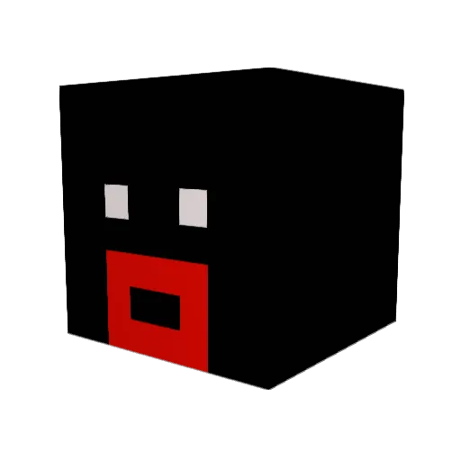 RavenAces Minecraft avatar head, 3D render