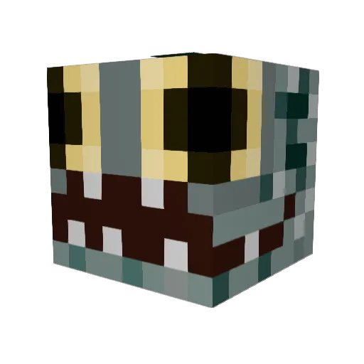 RavenDVoid Minecraft avatar head, 3D render