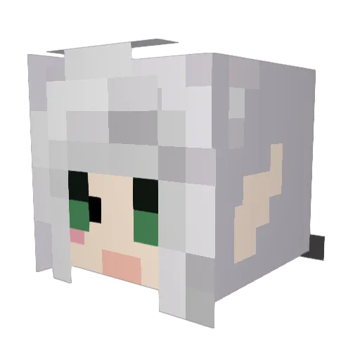 RavenEclipse Minecraft avatar head, 3D render