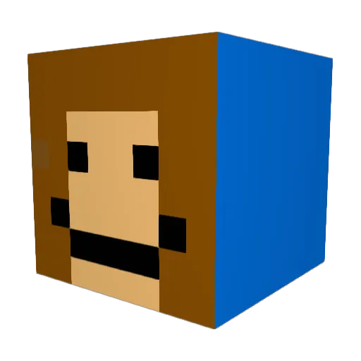 RavenG0d_ Minecraft avatar head, 3D render