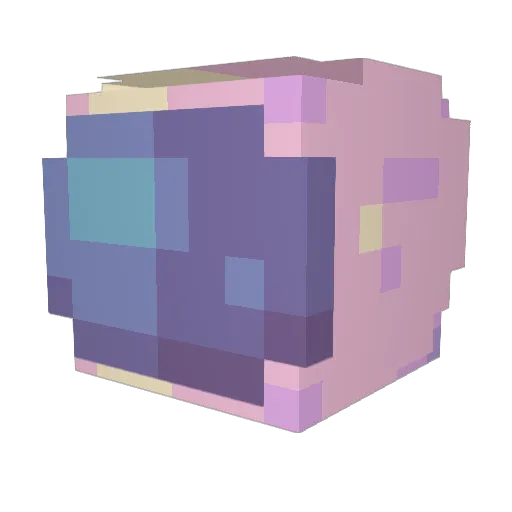 RavenG17 Minecraft avatar head, 3D render