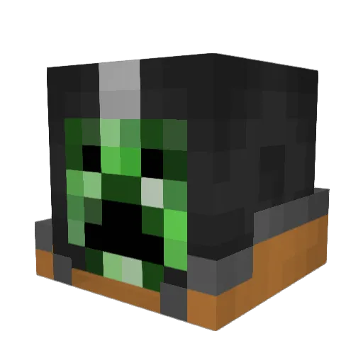 RavenG Minecraft avatar head, 3D render