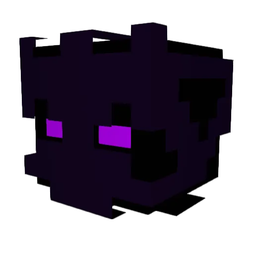 RavenIsLive Minecraft avatar head, 3D render